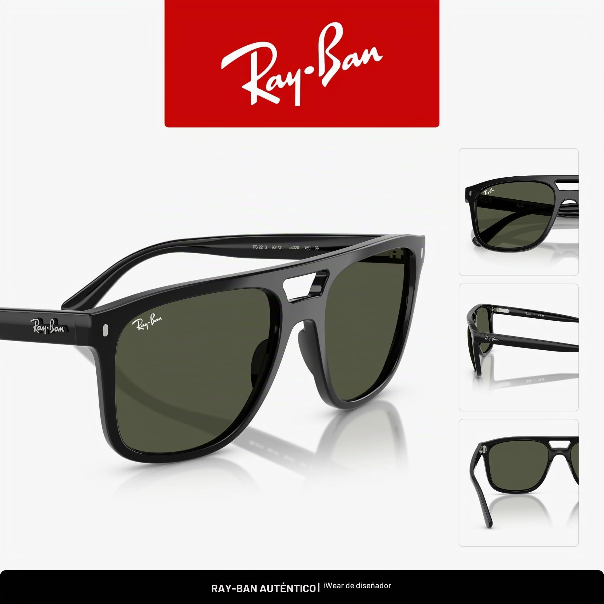 Ray-Ban Gafas de sol cuadradas Rb2213
