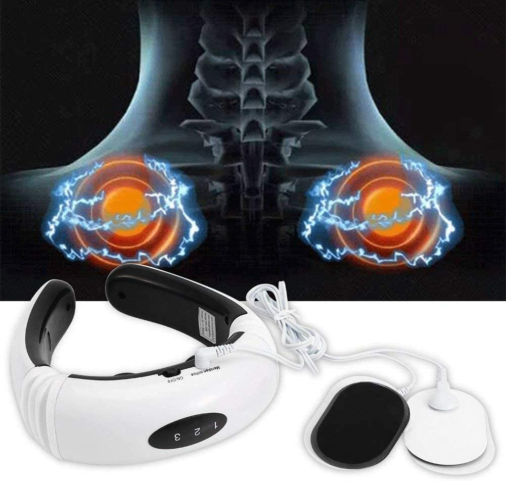 MASSAGGIATORE PER CERVICALE, MASSAGGIATORE PER SPALLE ELETTRICO, DISPOSITIVO DI MASSAGGIO ELETTRICO PER COLLO ELETTROMAGNETICO IMPULSI MASSAGGIO SCHIENA CORPO COLLO - DISCORAMA®