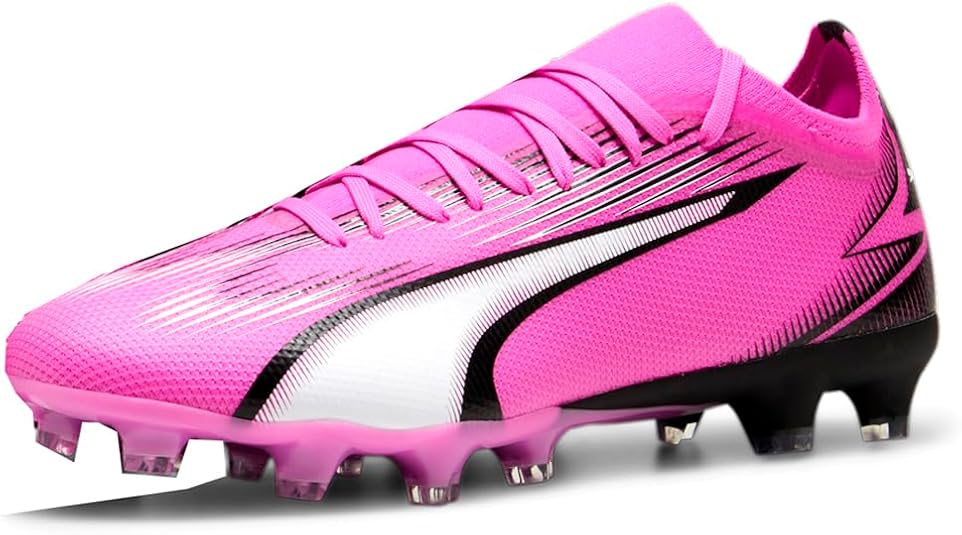 Amazon | PUMA メンズ ウルトラマッチ サッカースパイク - ピンク