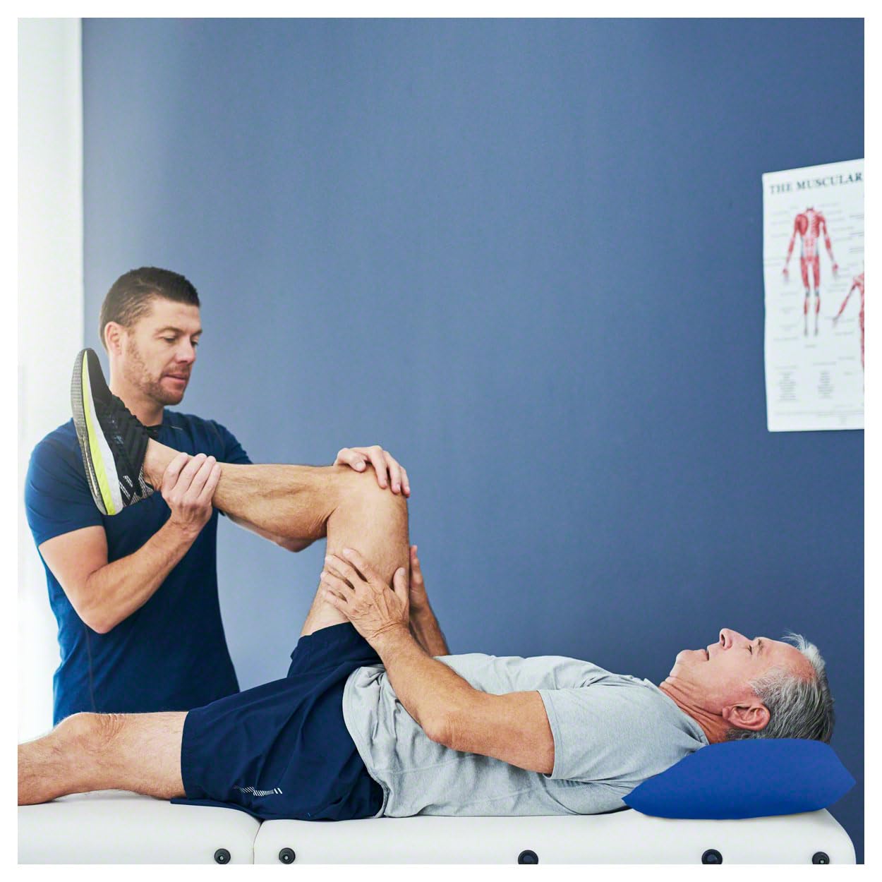 Sport-Tec Kopfkissen, Couchkissen, Therapiekissen, Sitzkissen, Stützkissen aus Kunstleder, 45x35x9 cm