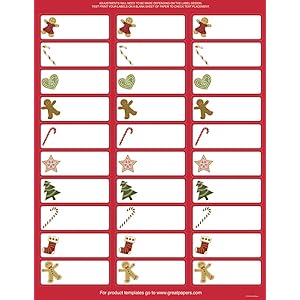 Great papers holiday address labels