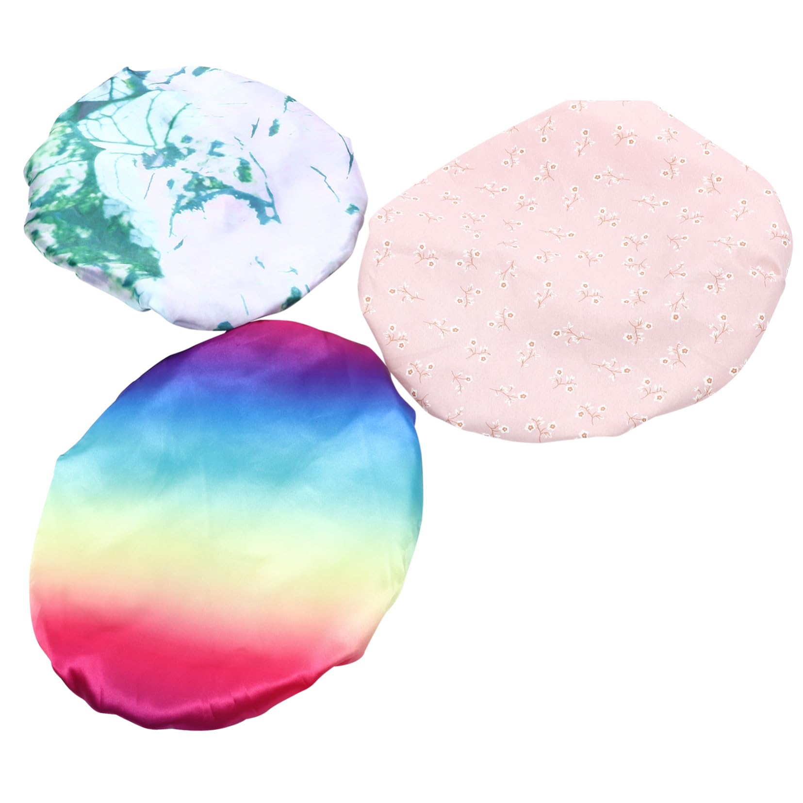 FRCOLOR 9stücke Teiliges Duschhauben Für Frauen Wiederverwendbare Elastische Badekappen Wasserfeste Haarkappen Bunten Designs Regenbogen Frisch- Für Jeden Anlass Und Kopfumfang