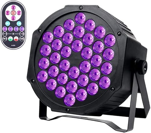 Uv Black Lights, Koot 72W Strobe Lights 36 Led Blacklight With Glow In The Dark Party Supplies By Dmx And Remote Control Stage Light For Dj Wedding Church Bar Club #TOP8