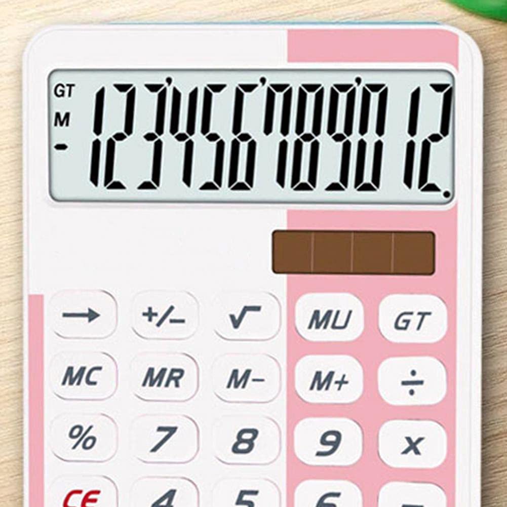 Calcolatrice, Calcolatrice da tavolo Calcolatrice Calcolatrice Calcolatrice finanziaria da tavolo Display professionale a grande schermo Calcolatrice di contabilità finanziaria 12 cifre ABS Calcolatri