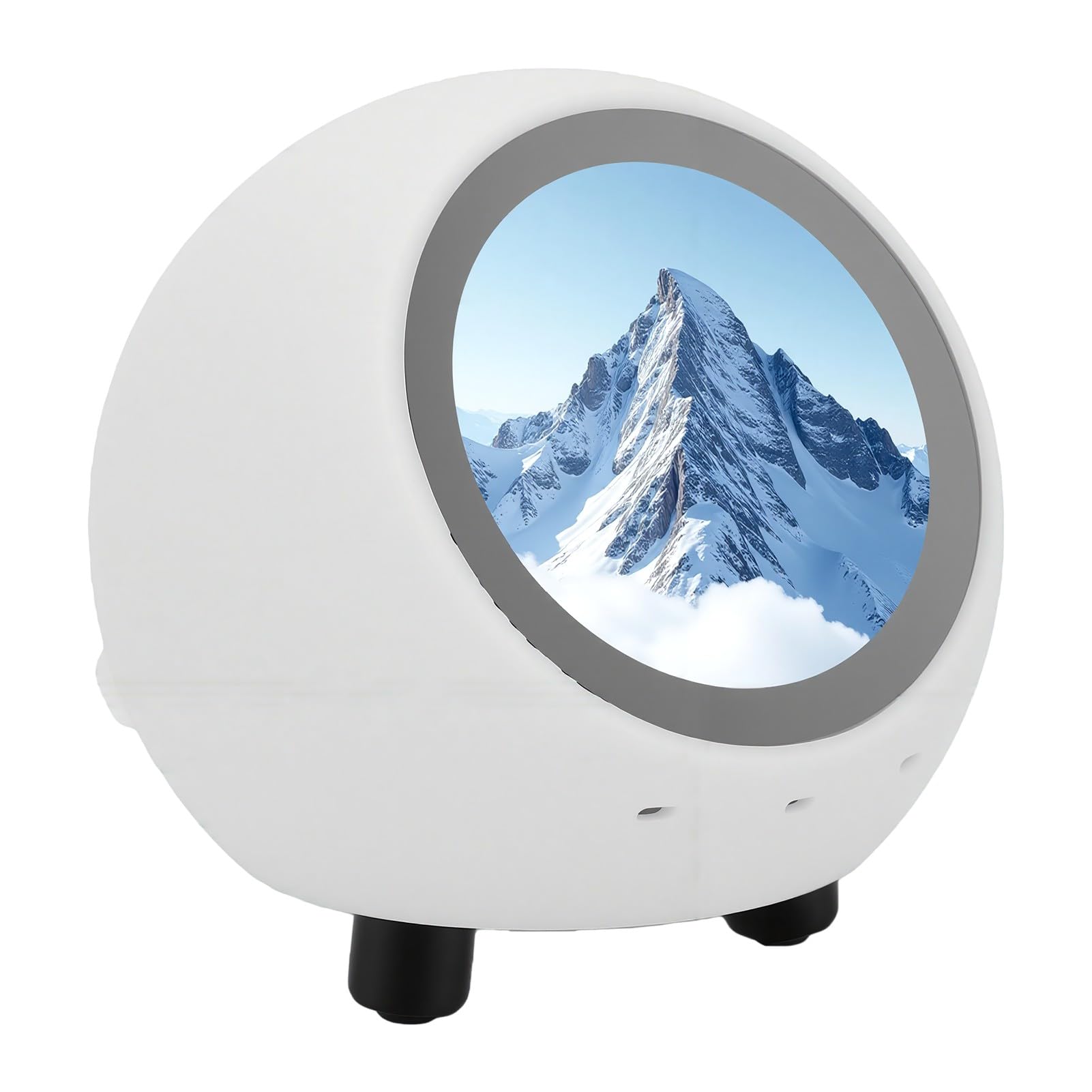 Tosuny AI Desk Robot Companion 1,28 Pulgadas, Reloj Meteorológico Bluetooth | Activación por Voz, Pantalla de 240x240, Sincronización WiFi, Reproducción de Vídeos Musicales, Batería de 400 MAh, SD de