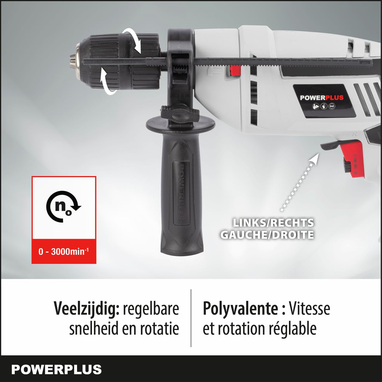 Taladro Percutor Eléctrico con cable Powerplus POWC10200 600w