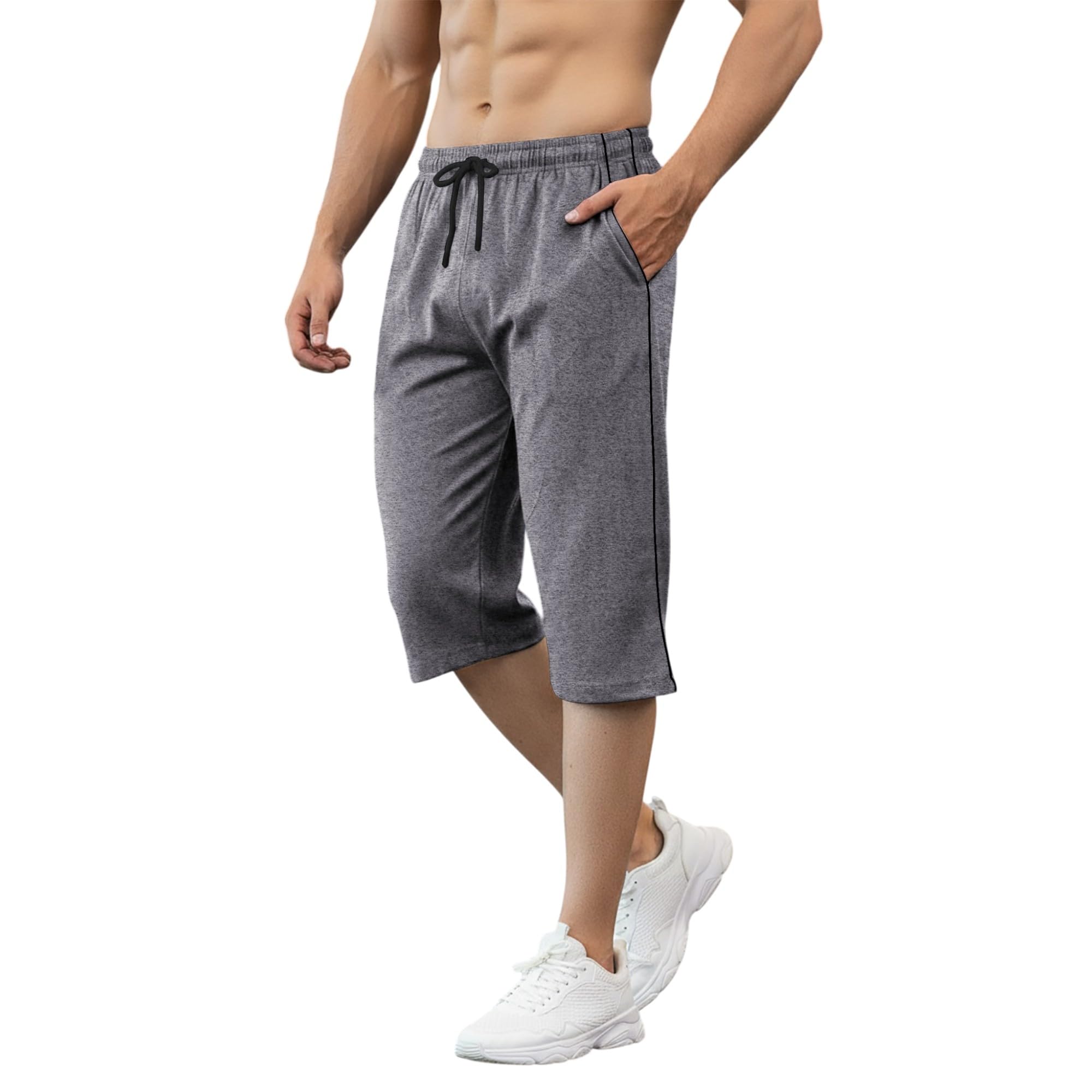 feel track Men's Regular Fit Three Fourth Capri-picture-37