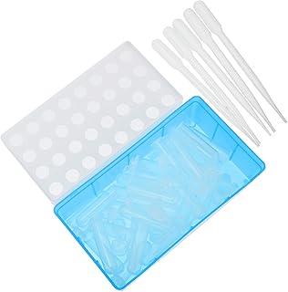 DECHOUS 32pcs Brine Shrimp Hatchery Kit Compartment Storage Tubes Collecting Droppers and Organizing Box for Shrimp Egg Br...