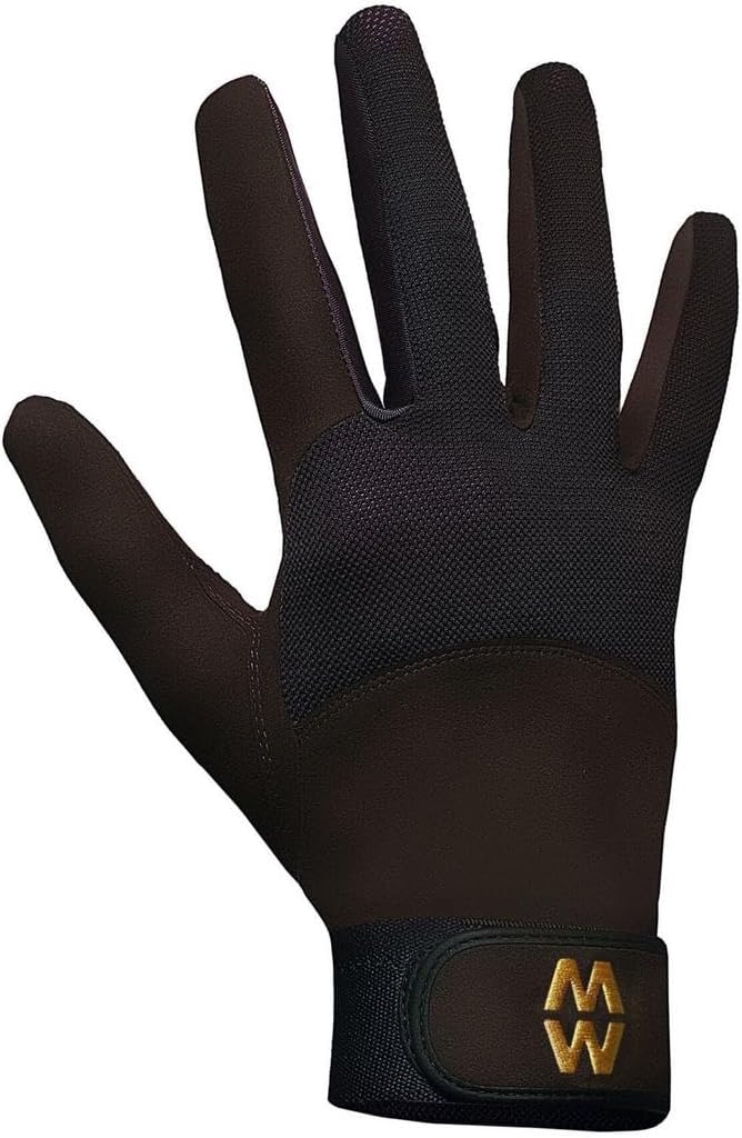 Macwet Men's & Women's 1 Pair Long Mesh Sports Gloves 7.75 Brown