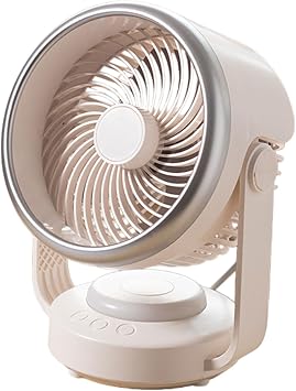 Room Air Circulators Fan 4 Speed Table Fan Desk Powerful Desk with 2 Gear LED for Bedroom Powerful
