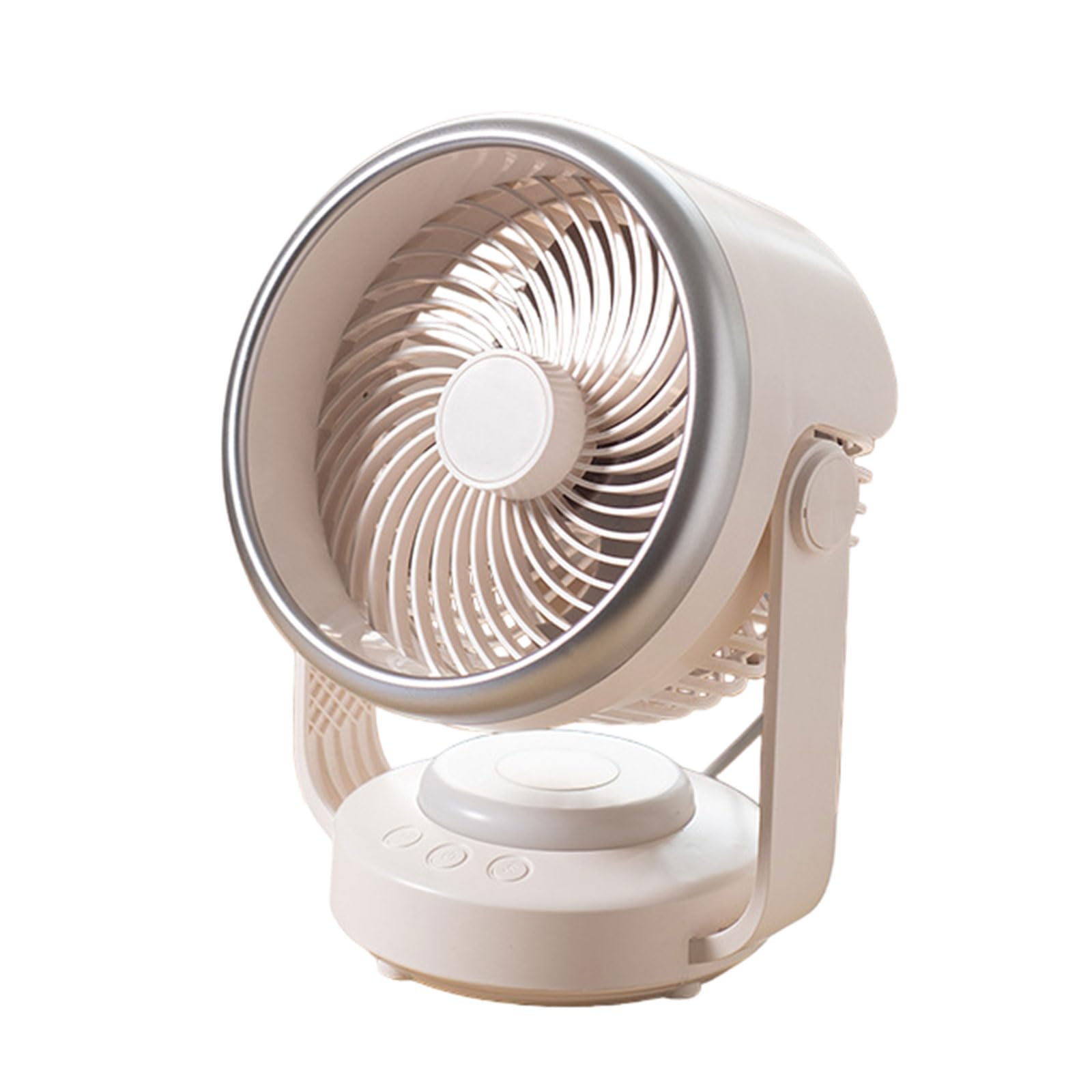 TAZIZI Desk Fan Air Circulators with 2 Gear LED Table Quiet Operating for Bedroom Electric Desktop 4 Speed