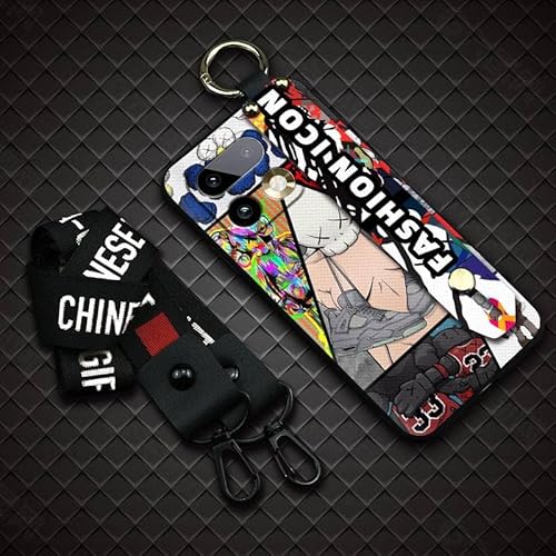 Phone Case Compatible with OPPO Realme16 Pro Plus, Protective Graffiti Silicone Anti-dust Dirt-resistant Waterproof Ring Soft ca
