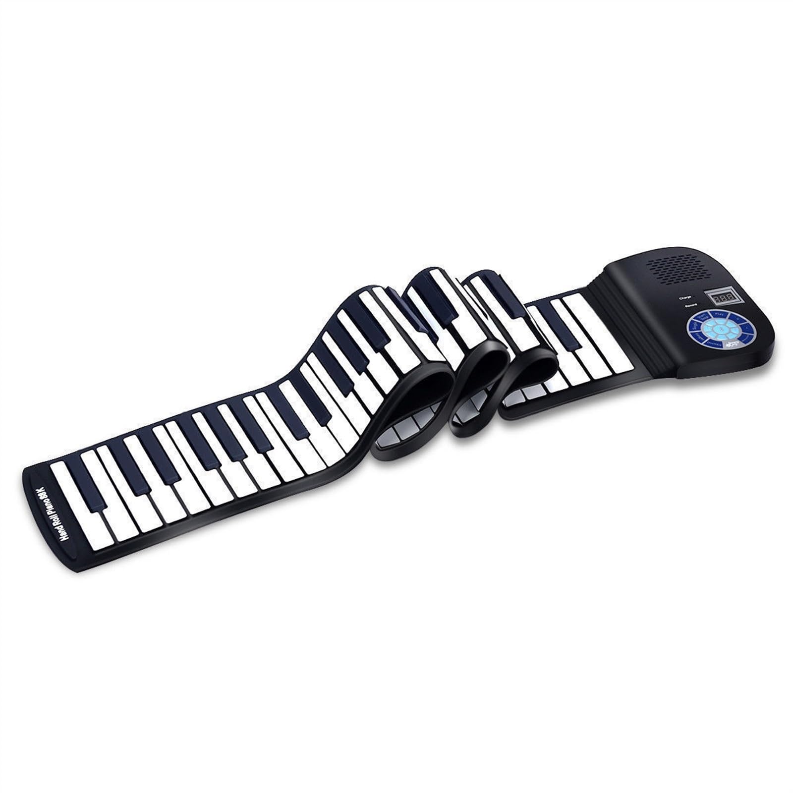 Elektronische Tastatur Für Erwachsene Englisches Handgerolltes Klavier Mit 61/88 Tasten Verdicktes Silikon-MIDI-Keyboard Elektronisches Klavier Für Erwachsene Anfänger(61)