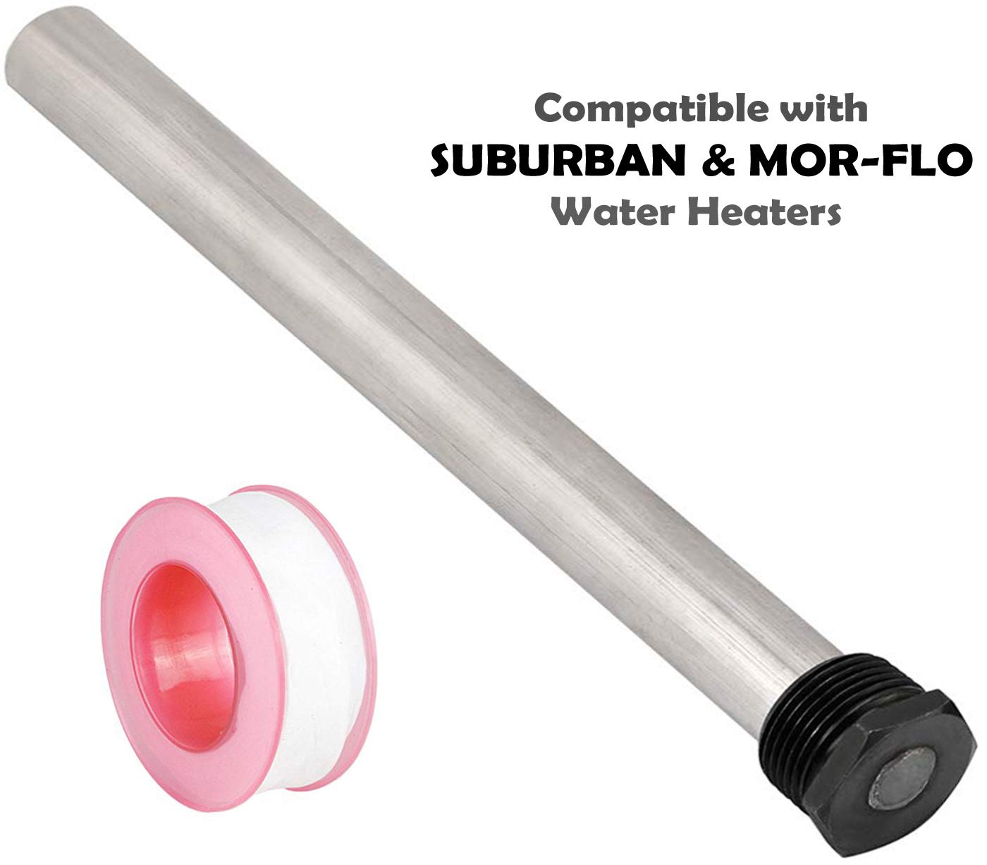 rv water heater anode rod - magnesium anode rod 9.25''long & 3/4'' thread - long lasting tank corrosion protection compatible with suburban and mor-flo water heater tanks 1
