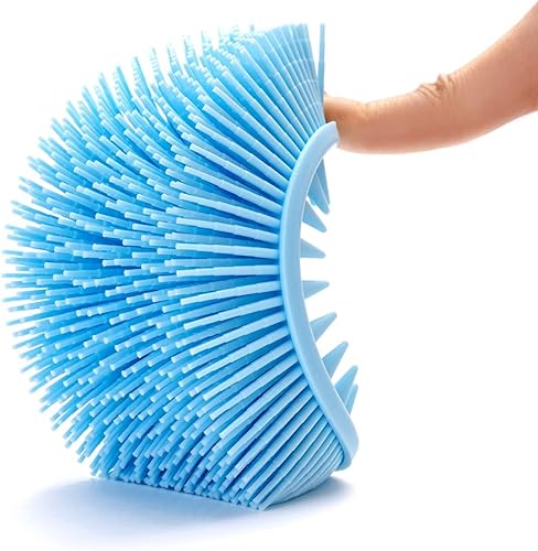 Miniatura 4 de Cepillo sensorial prémium para niños o autismo, limpiador corporal de silicona suave, cepillos sensoriales 2 en 1 para terapia ocupacional, esponja