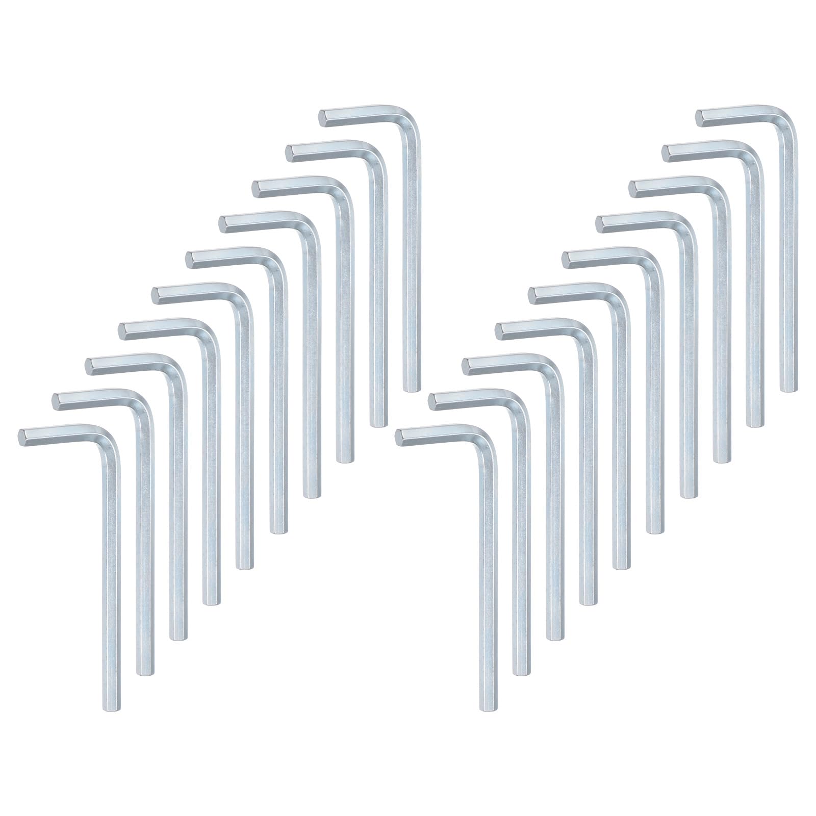 HARFINGTON 20pcs Hex Key Wrench 4mm L-Shape Hexagon Metric Wrenches Chrome Vanadium Steel Repairing Tool for Home Repair