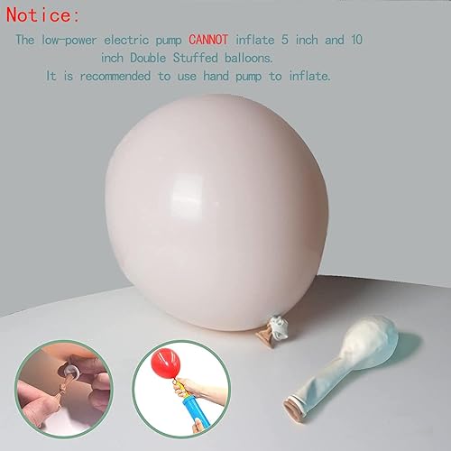 Miniatura 3 de Kit de arco de guirnalda de globos rosados, globo de látex de doble relleno, color rosa claro y blanco, crema, melocotón, diferentes tamaños, 18,