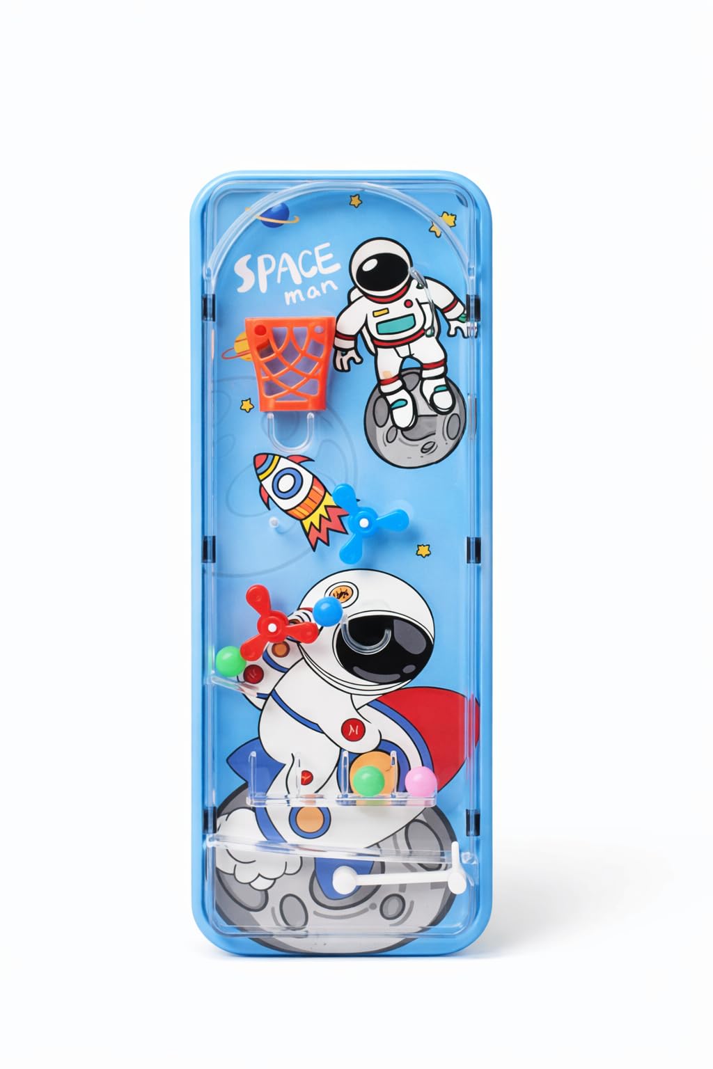 Cartoon Metal Pencil Box with Pinball Game for Kids | Dual Compartment Metal Pencil Case with Organizer & Multiplication Tables | Durable Stationery Storage Box for School, Boys & Girls-image-42