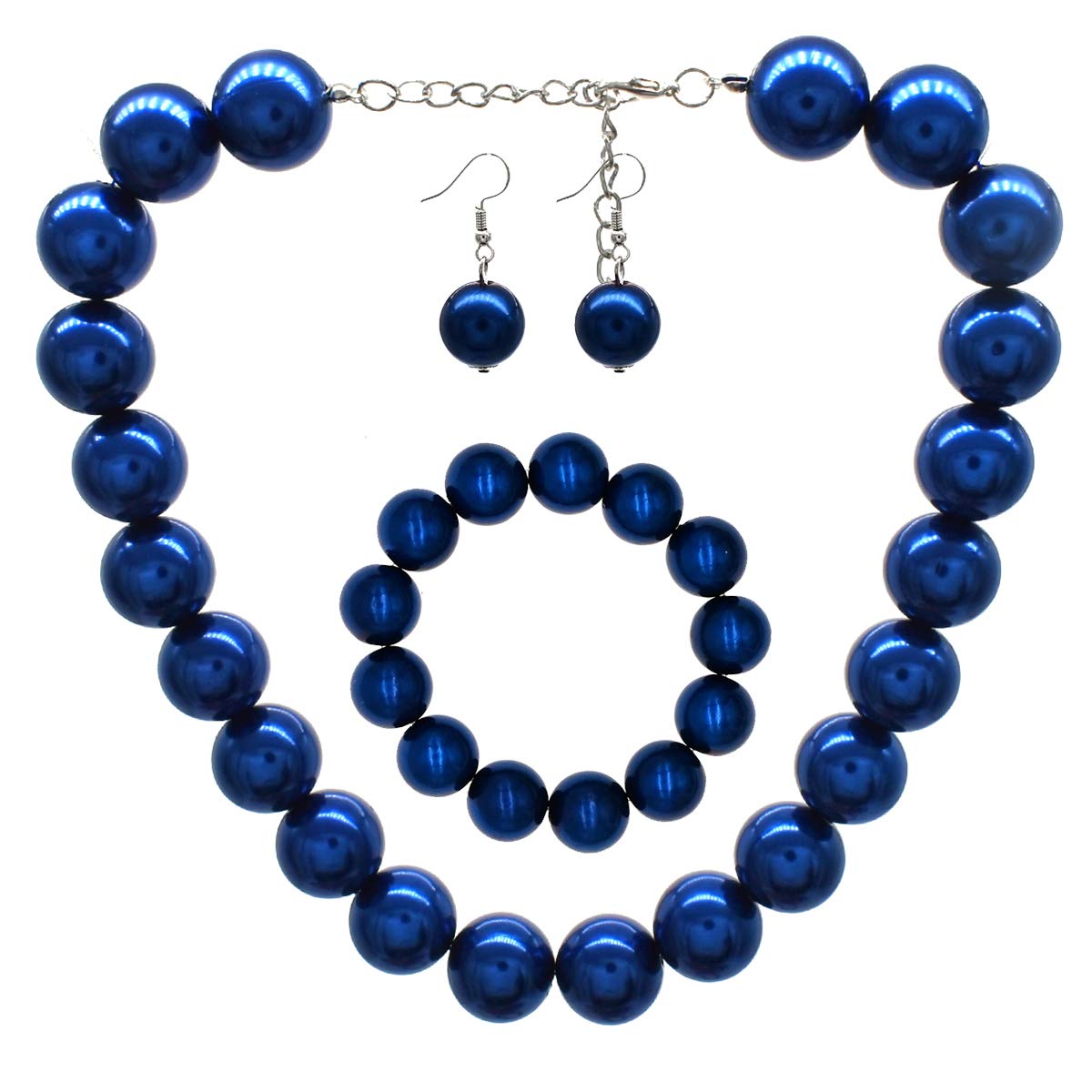 utopJNF Chunky Pearl Choker Necklace Large Pearl Statement Necklace Trending Choker Pearl Wedding Jewelry for Brides Boho Pearl Jewelry Set