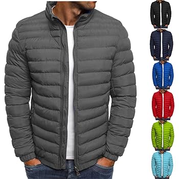 Amazon.com: tuduoms Men's Down Jacket No Hood Winter Fashion