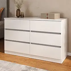 Cômoda com 6 Gavetas 120cm Multimóveis Mp4396 Branco