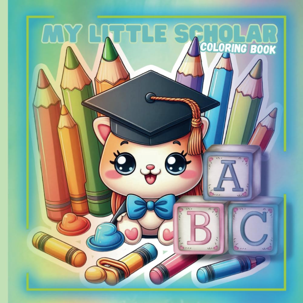 My Little Scholar Coloring Book: Color, Learn, and Write - A Fun Alphabet Adventure in English and Spanish