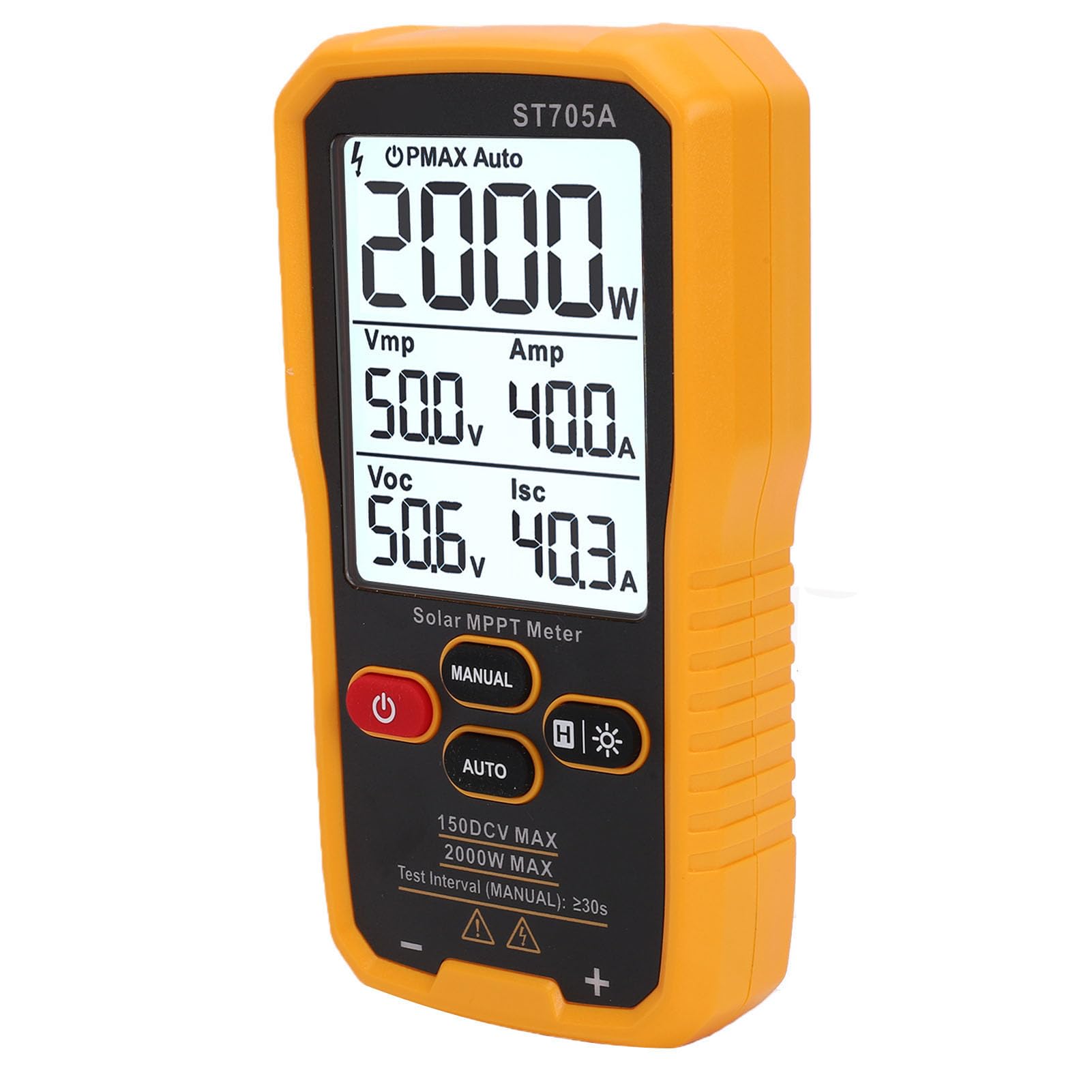 Probador MPPT de Panel Solar, Analizador de Módulo FV de 2000 W