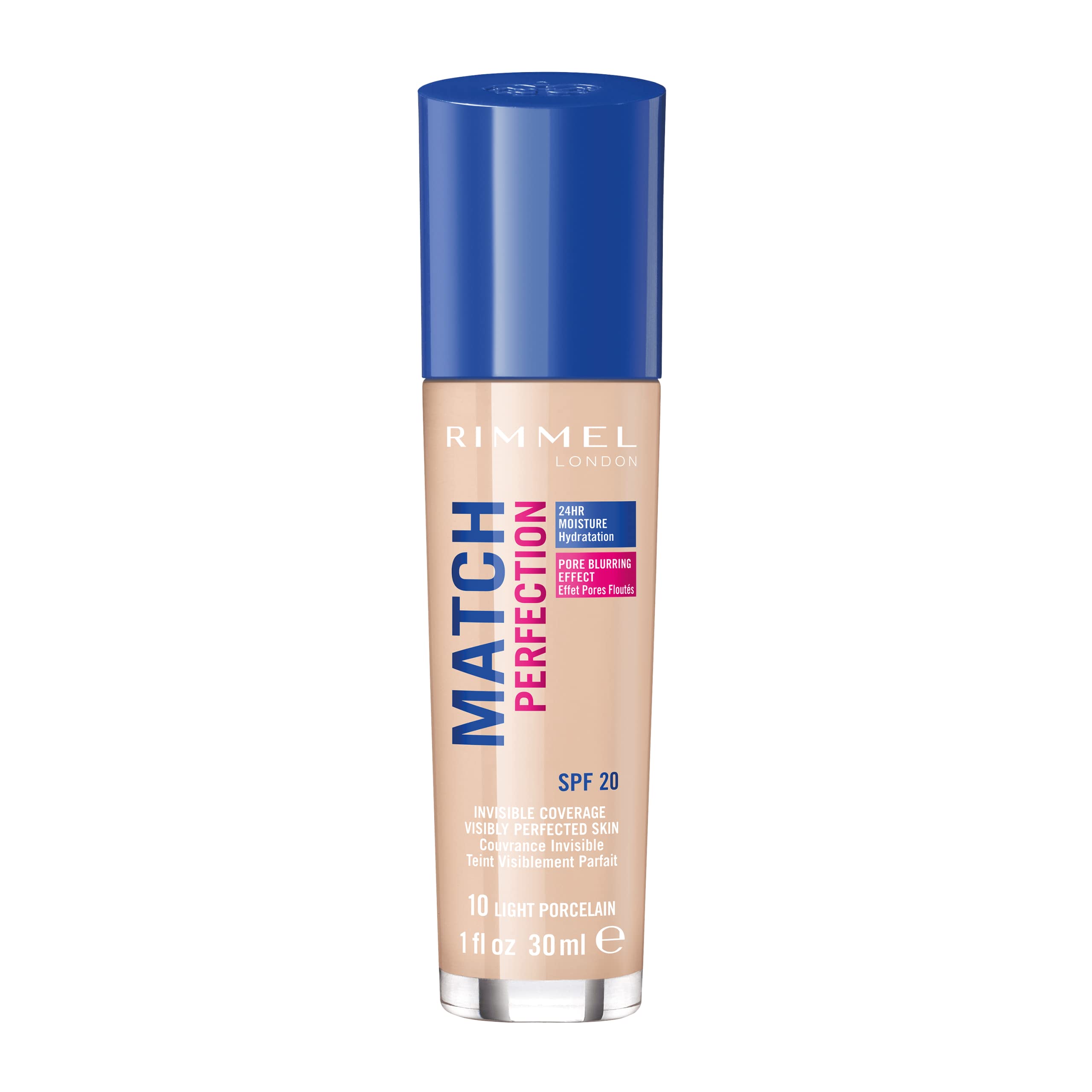 Rimmel Match Perfection - nawilżający podkład do twarzy, nr 10 - Light Porcelain