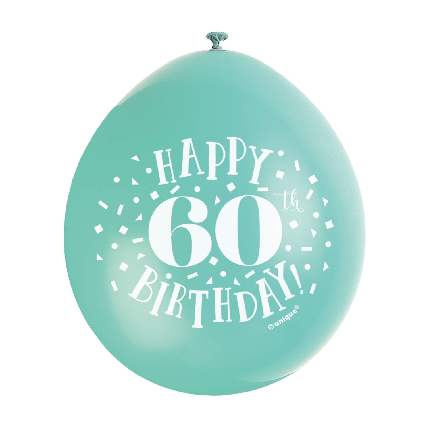 Unique 9" Happy 60Th Birthday Balloons
