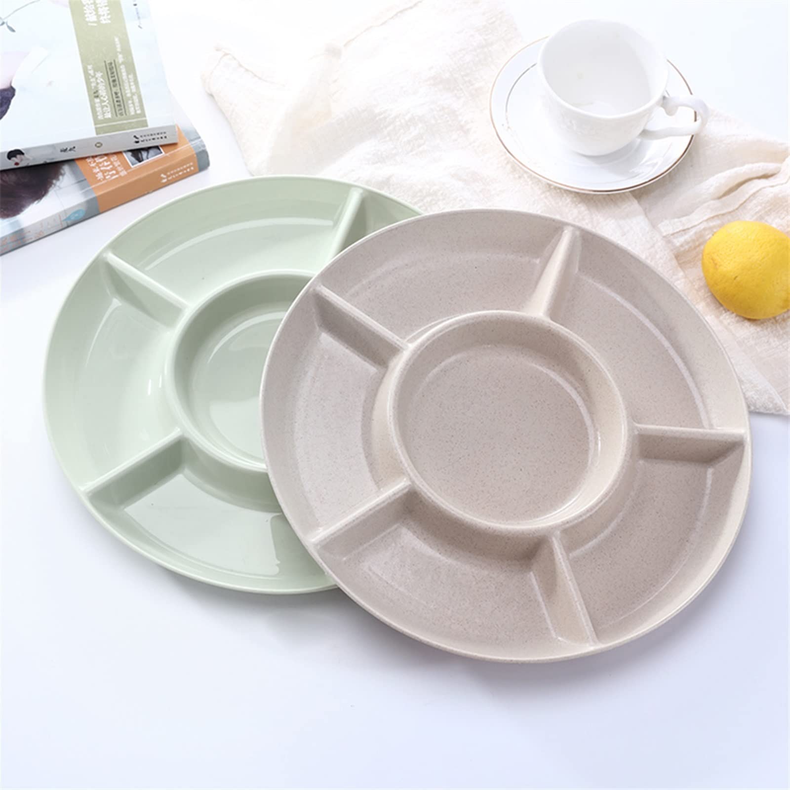 Bol à fruits - Plateau de rangement pour fruits secs - Assiette de service pour les apéritifs, les bonbons, les pâtisseries, les noix, les fruits secs