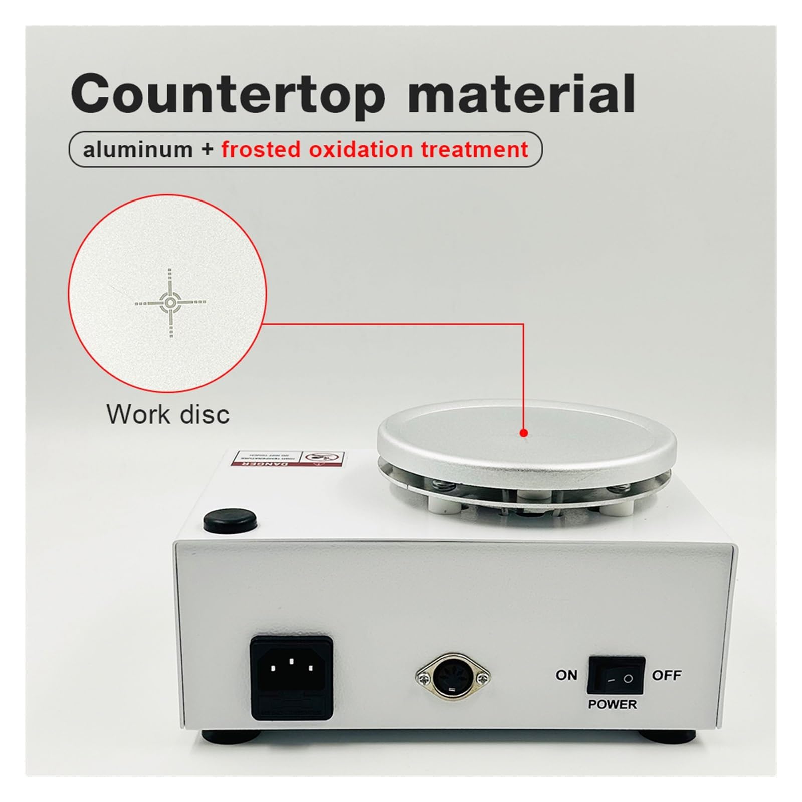 Piastra riscaldante con agitatore magnetico da 2 litri con controllo della temperatura