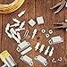 Jetec 125 Pieces Plantation Shutter Repair Kit Includes 85 Pcs Spring Loaded Shutter Pins, 8 Sets Plantation Shutters Magnets and 32 Screws for Windows, Shutter, Furniture, Tools Supplies