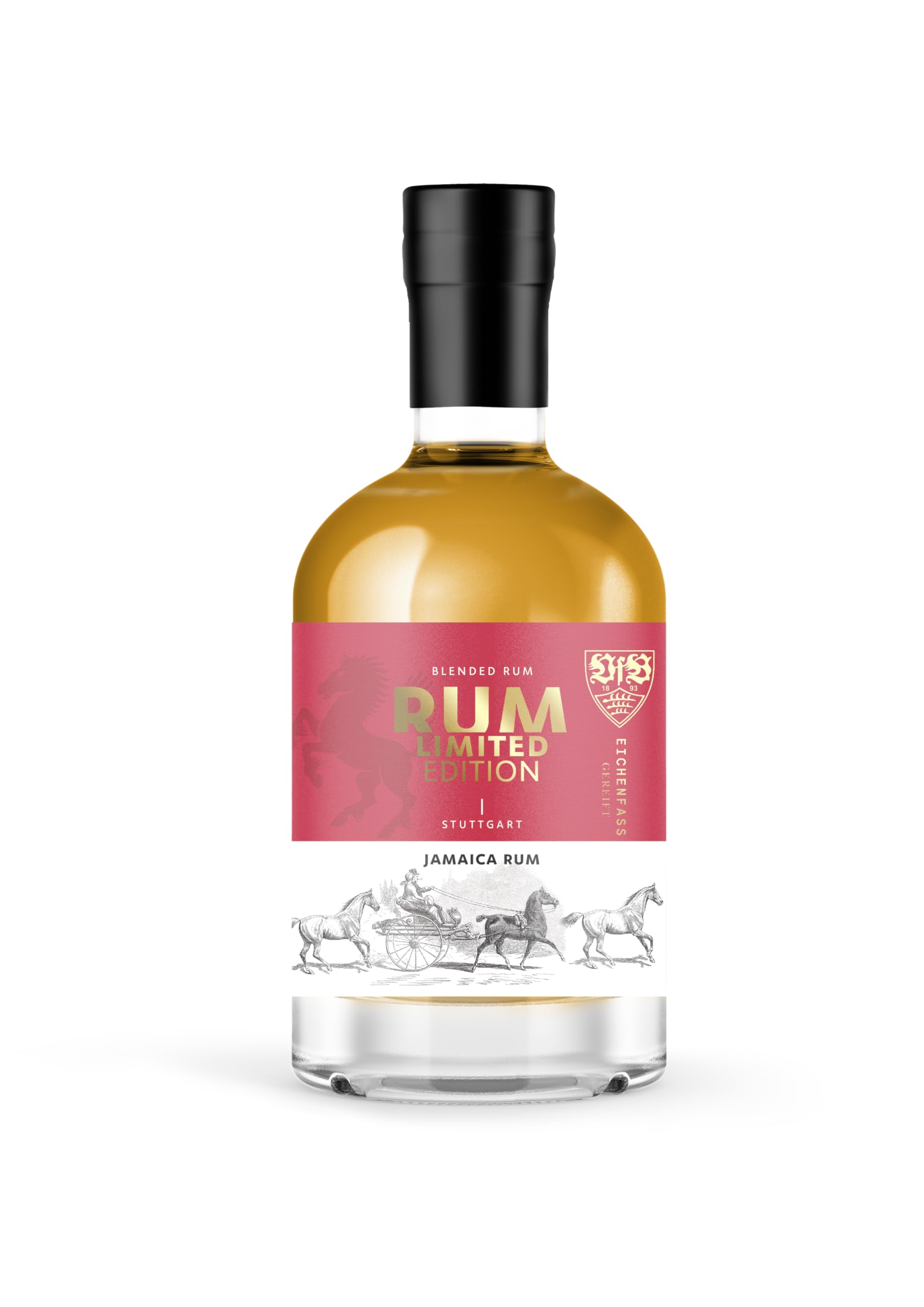 VfB Stuttgart Jamaica Rum | Furchtlos und Treu | 500ml Einzelflasche | 42% Vol. | limitierte Auflage | Blended Rum | Geschenkidee für echte VfB Stuttgart Fans