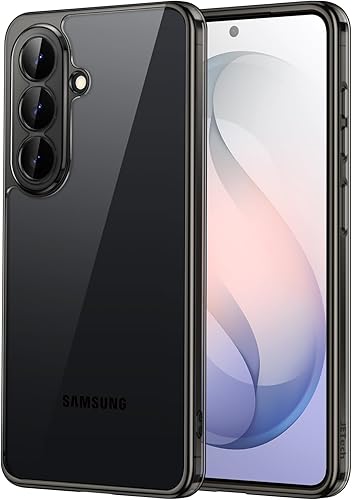 Vista 22 de JETech Funda para Samsung Galaxy S24 5G, Protector con Parachoques Antiamarillento a Prueba de Golpes, Cubierta Protectora para Teléfono Transparente