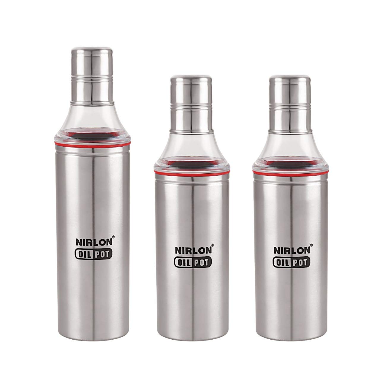 NIRLON LARGE/SMALL COOOKING STROAGE OIL DISPENSER USED FOR KITCHENWARE, HOME 1000 ML,800ML,800ML COMBO 3 PCS SET