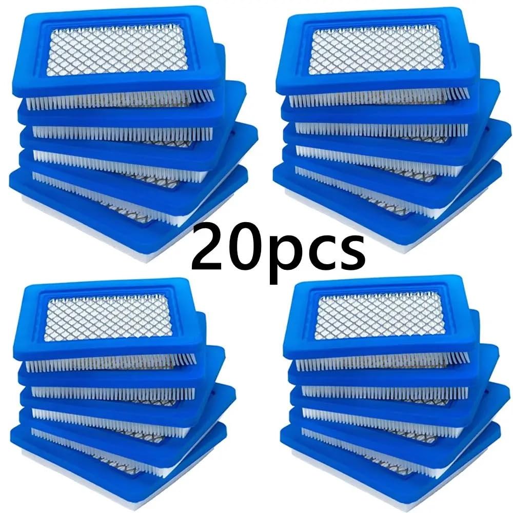 Cartucho de Filtro de Aire for cortacésped, repuestos for cortacésped, Accesorios compatibles con 491588s 399959, cortacésped de Empuje(20pcs)