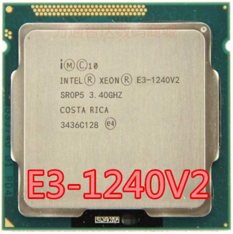 Intel Xeon E3-1240 v2 E3 1240 V2 8M Cache 3.40 GHz SR0P5 LGA1155 E3 1240 v2 CPU Processor E3-1240V2