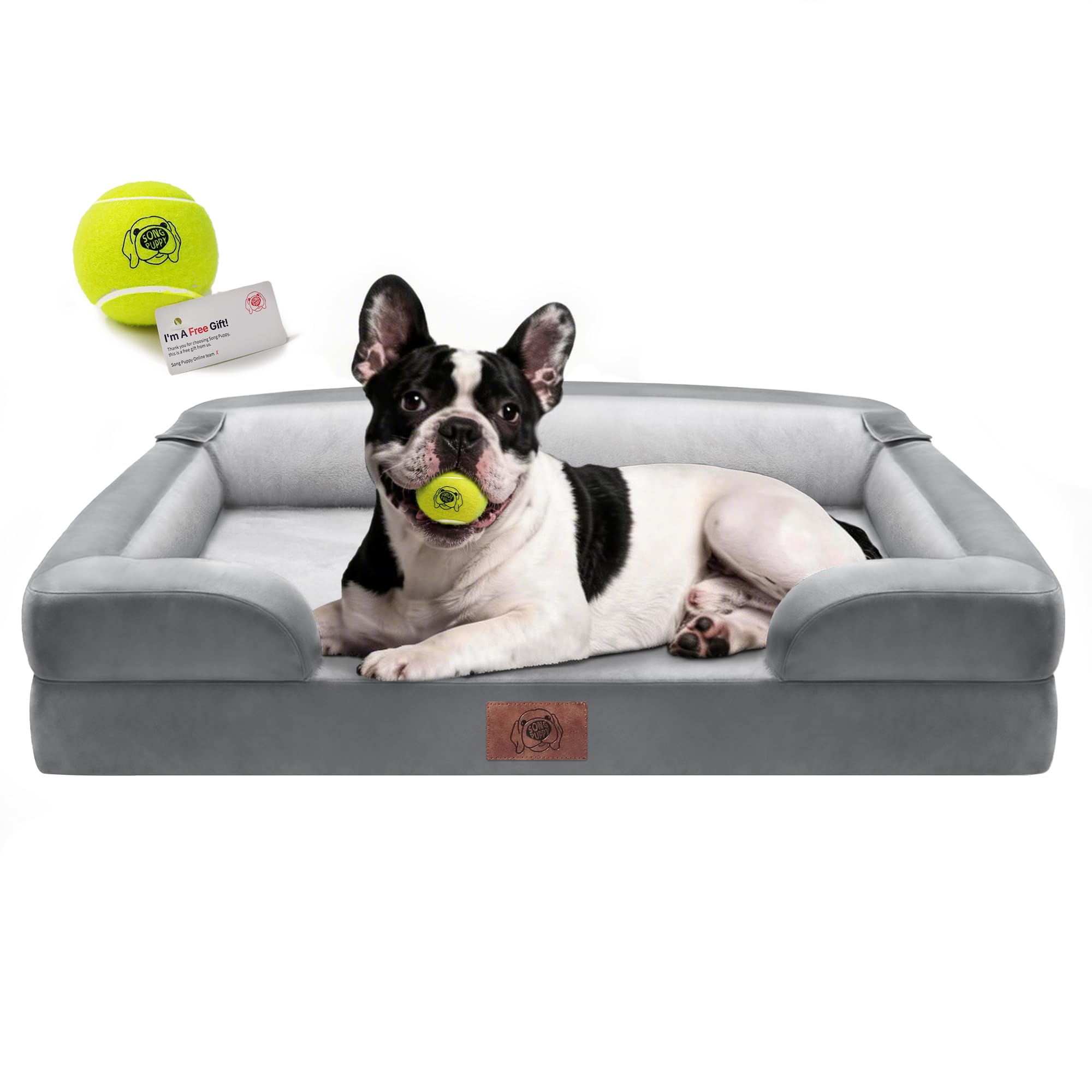 Cama ortopédica para cães de tamanho médio e grande, almofada removível lavável com