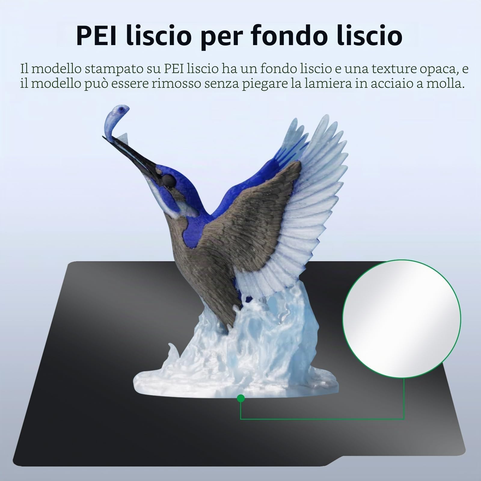 UniTak3D X2D/A1/P2S Double Sided PEI Piattaforma 257 * 257mm,Smooth+Textured Build Plate, Bed Plate Compatible with Bambu Lab X2D/A1/X1/X1C/X1E/P1P/P1S Stampanti 3D-Flexible Magnet NOT Included