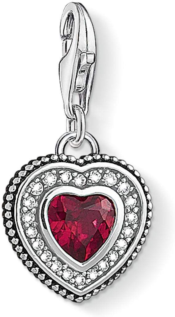 Thomas SaboCharm Club Thomas Sabo Silver Ruby Vintage Heart Charm 1478-640-10