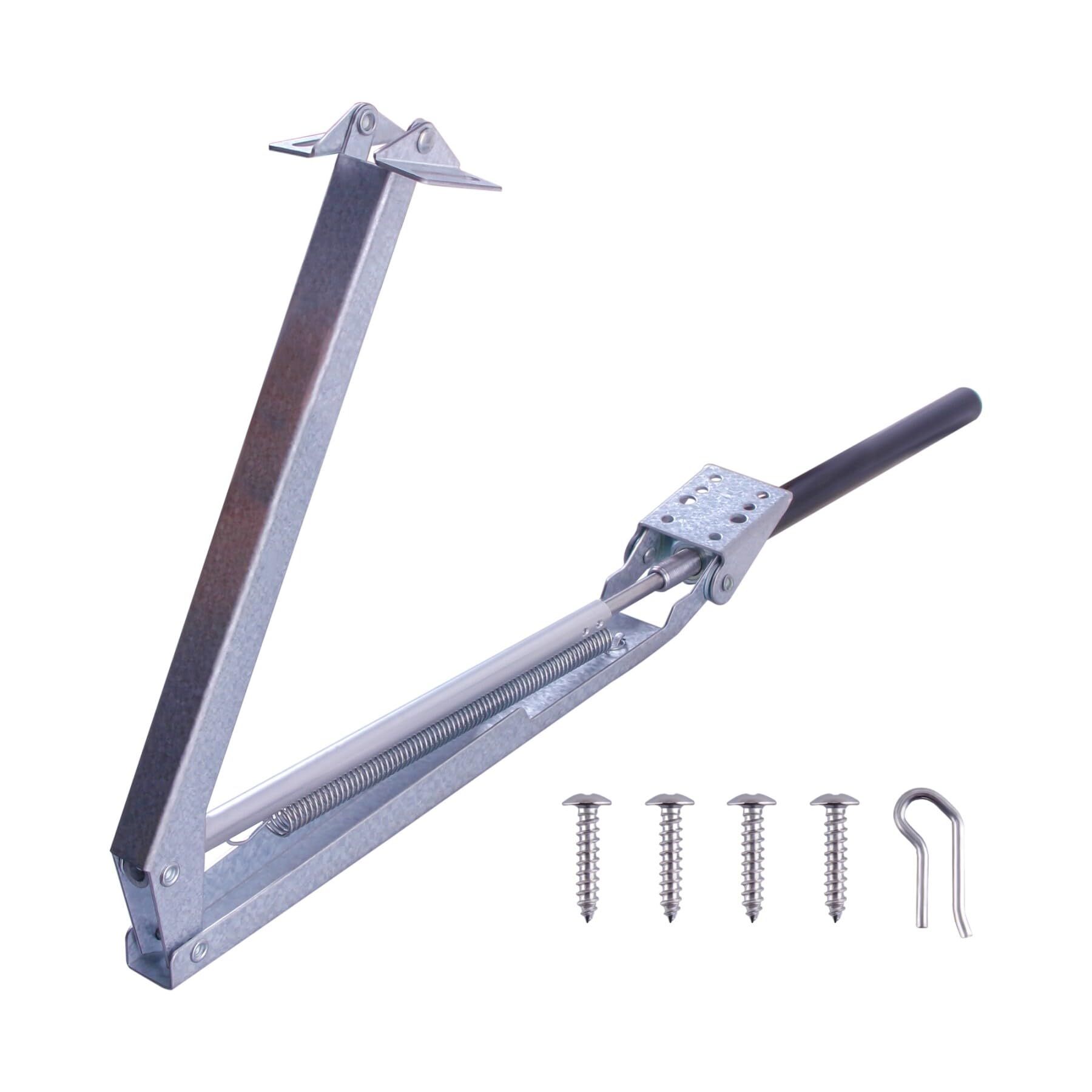 Serre ouvre-fenêtre, ouvre-fenêtre automatique, lève-vitre automatique, capacité de levage 7 kg, hauteur de levage 40 cm, convient pour toutes les maisons de culture (ressort hélicoïdal