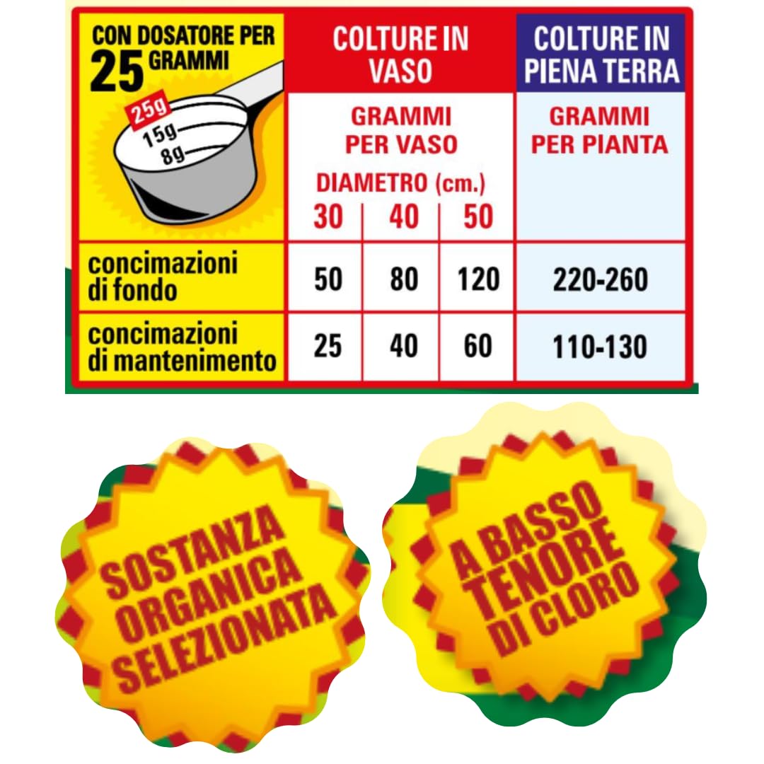 CONCIME PER LIMONI E AGRUMI ORGANO-MINERALE AD ELEVATA FERTILITA' BIOLOGICA IN CONFEZIONE DA 2,5 KG | organo-minerale ad elevata fertilità biologica