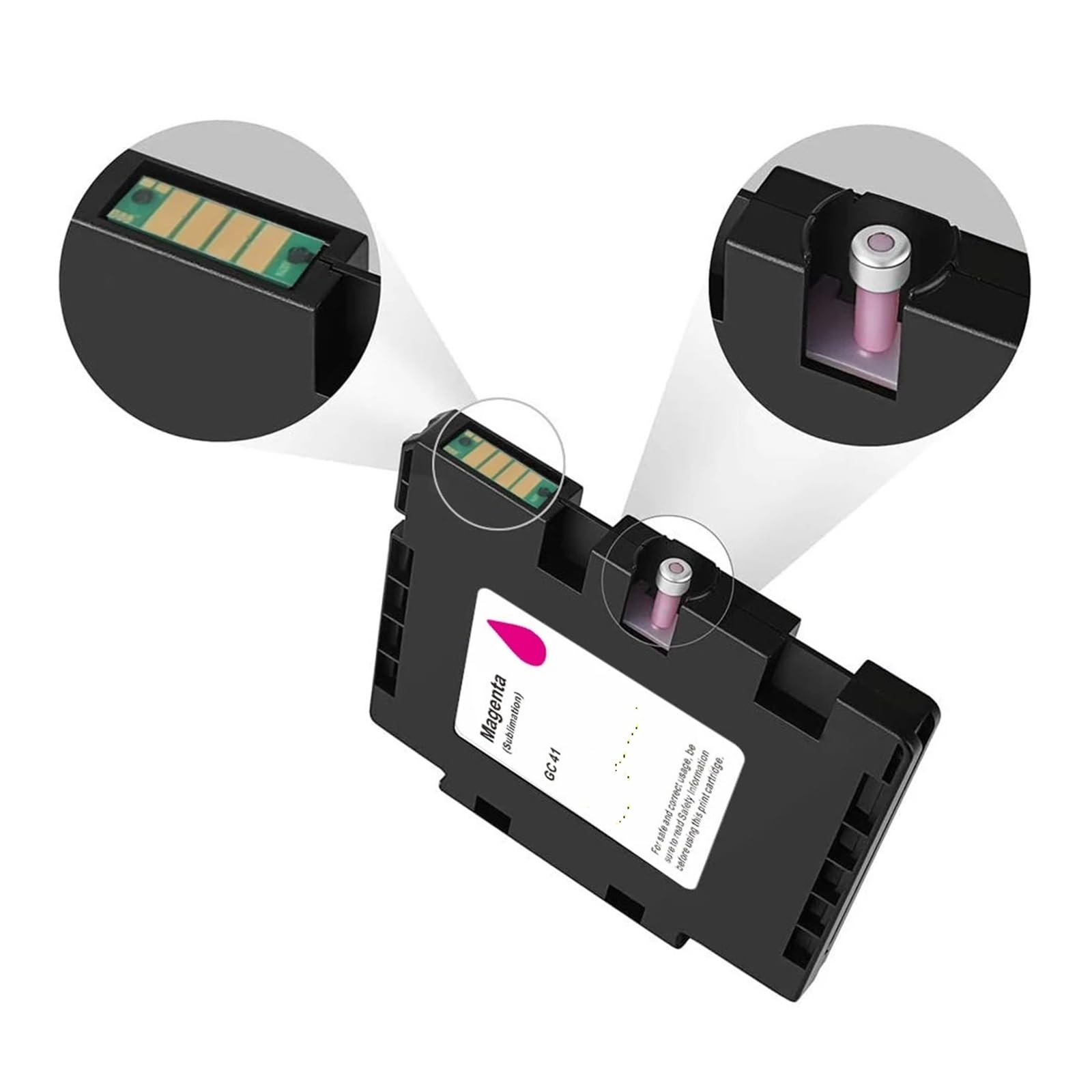 Genérico Cartucho de Tinta de sublimación GC41, Compatible con Ricoh