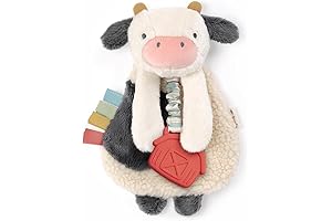 Itzy Lovey Cow Security Blanket and Teether for Babies