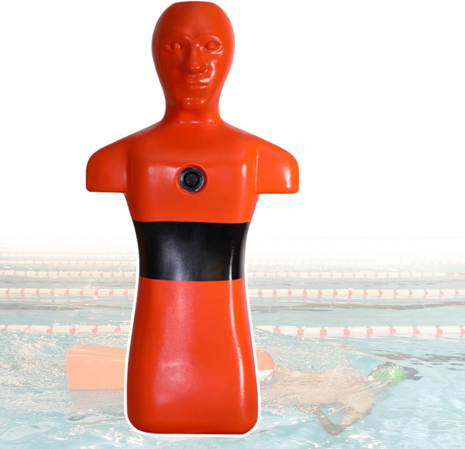 Water Rescue Training Dummy Swimming Pool Rescue Training Equipment Drowning Drill Dummy Drowning Prevention Teaching Tool Lifesaving Dummy Model Red