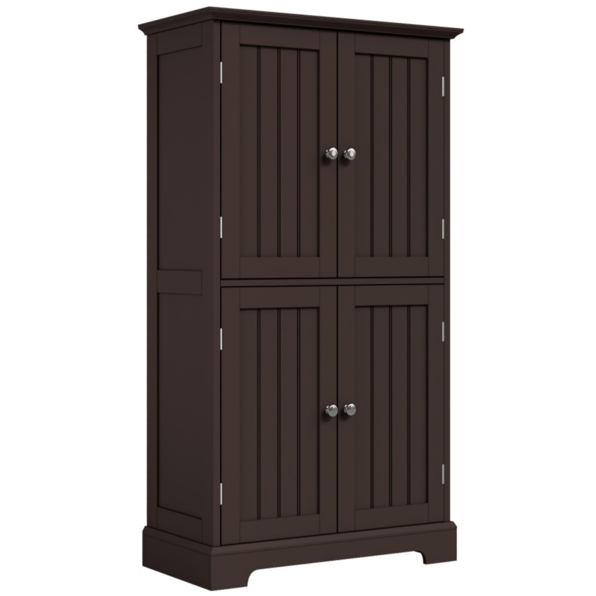 ChooChoo Espresso Bathroom Floor Cabinet in a bathroom setting