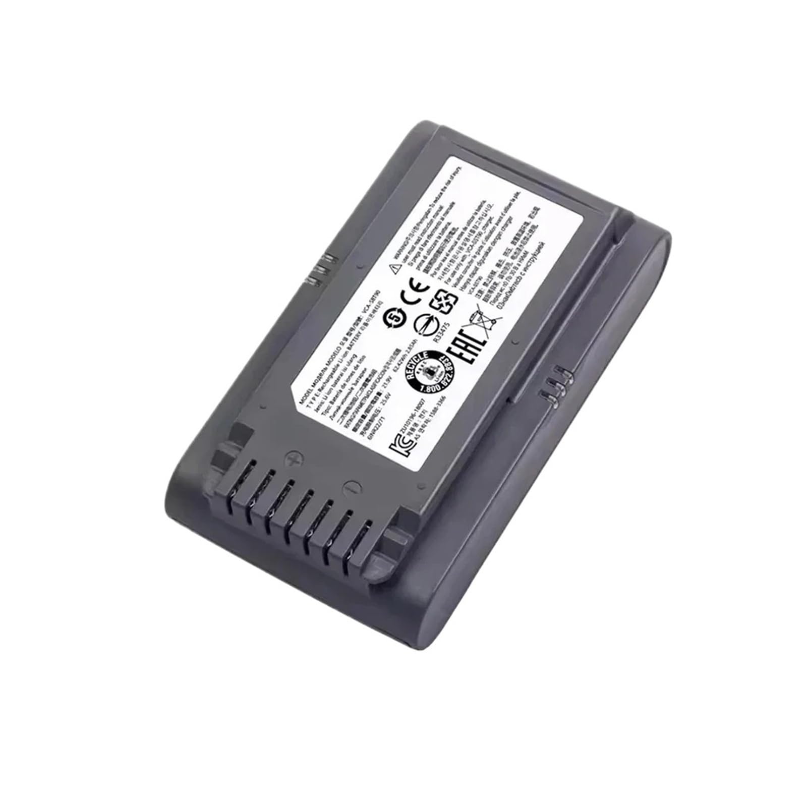 Aspirateur sans Fil VCA-SBT90/XAA, Compatible avec Samsung, Batterie 21,6 V 5000 MAh, Jet 90/Jet 75 Pet/Jet 75(3500mAh)