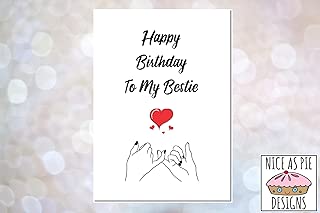 Biglietto Di Auguri Divertente Con Scritta In Lingua Inglese My Bestie Best Friend Con Cuore Rosso Escuelasoulsurf Cl