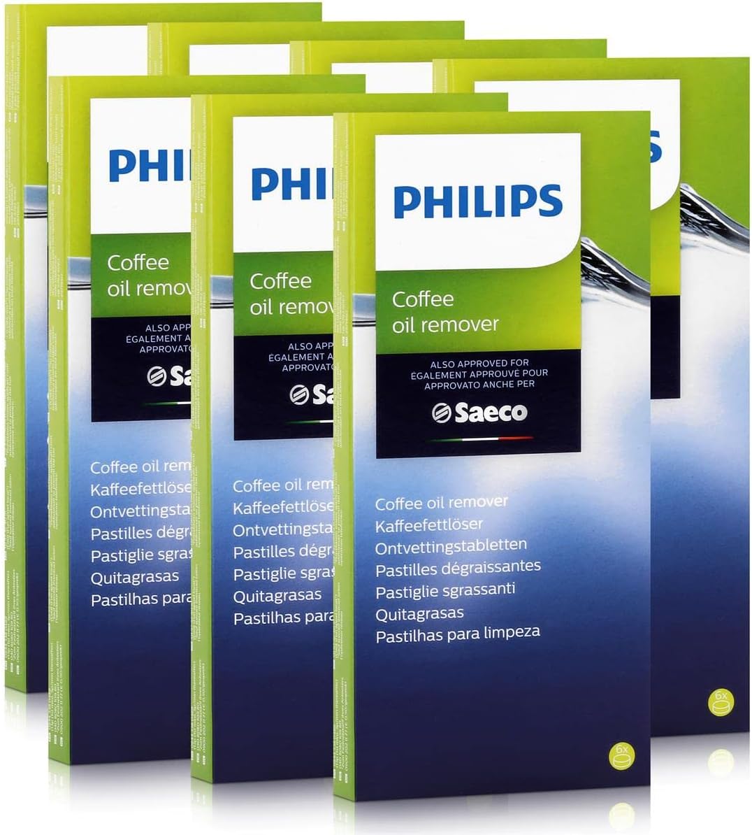 Philips Saeco CA6704/10 Coffee Fat Remover 6 Tablets of 1.6 g (Pack of 7)