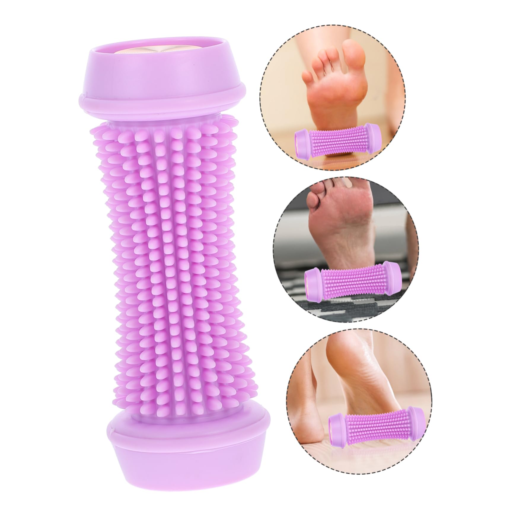KOMBIUDA Rullo per Massaggio Sfera per Polpacci Massaggiatore Muscolare per Punto Trigger Rullo per Massaggio alle Gambe Allenatore per Piedi in Silicone Portatile per Yoga